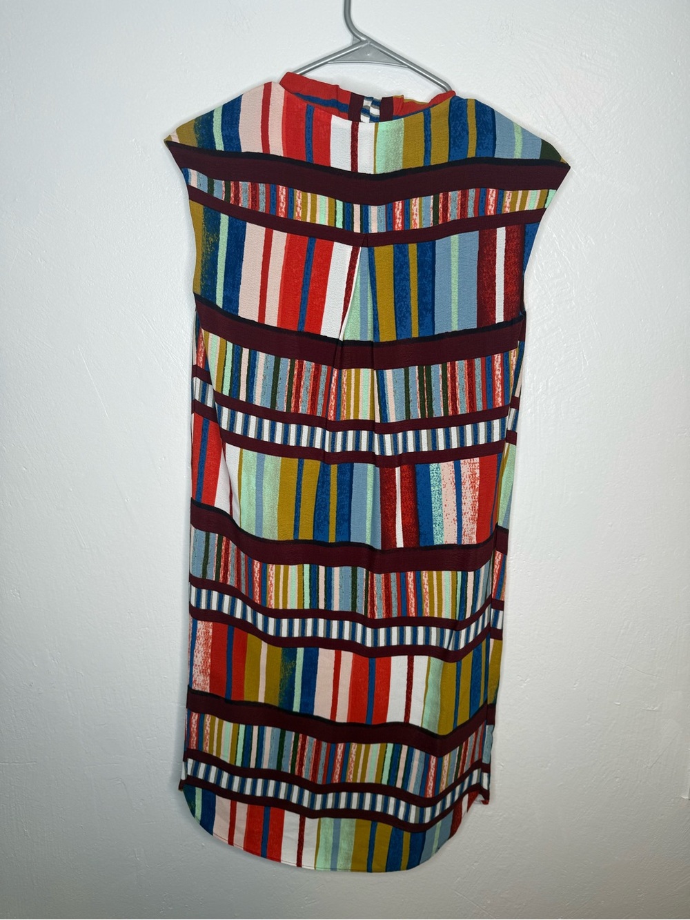 Maeve Anthropologie Multicolor Striped Shift Dress Size 0 - Picture 8 of 14